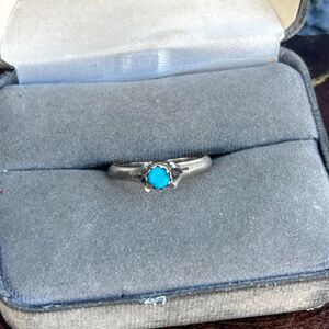 Vintage Turquoise Ring Size 6 1/4 Southwestern Jewelry